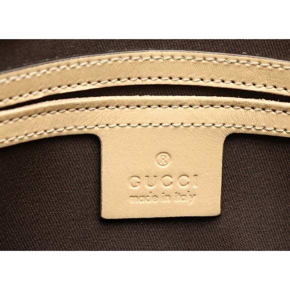 Gucci GG Supreme GG Plus Shoulder Bag Leather Ivory White - Picture 9 of 9